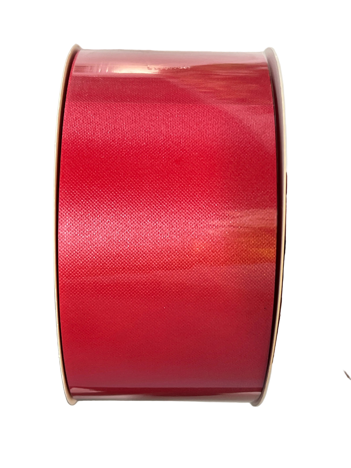 2 3/4” x 100yds Indoor/Outdoor Water Resistant Floral Satin Ribbon (Red) Non- Wired
