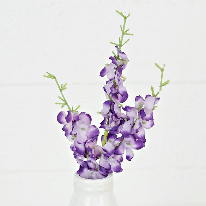 Purple Delphinium Pick (12")