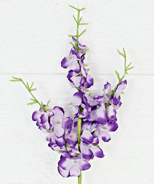 Purple Delphinium Pick (12")