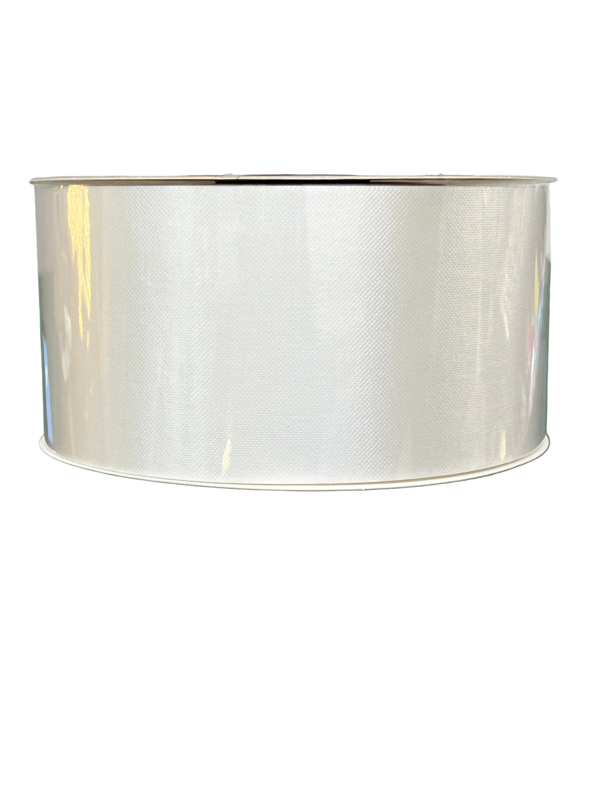 2 3/4” x 100yds Indoor/Outdoor Water Resistant Floral Satin Ribbon (White)Non- Wired