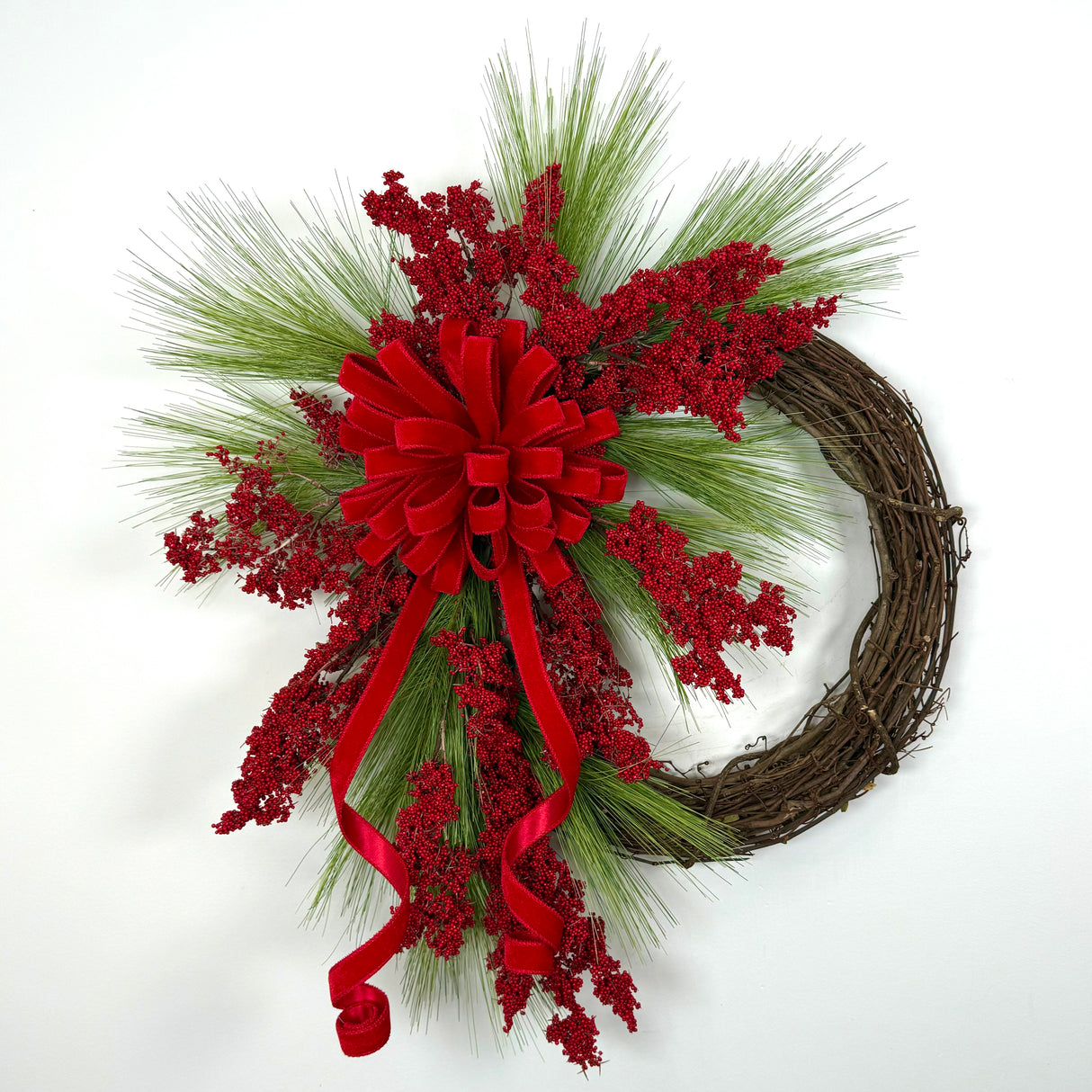 Red Berry and Pine Wreath Kit