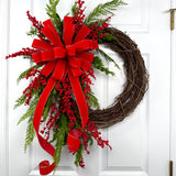 Red Berry Velvet Wreath Kit