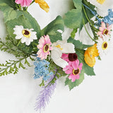 Mixed Summer Wildflower Wreath (14")