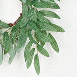 12" Olive Leaf Candle Ring Wreath (3.5" center)