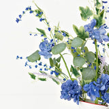 Blue Hydrangea Garden Spray (24")