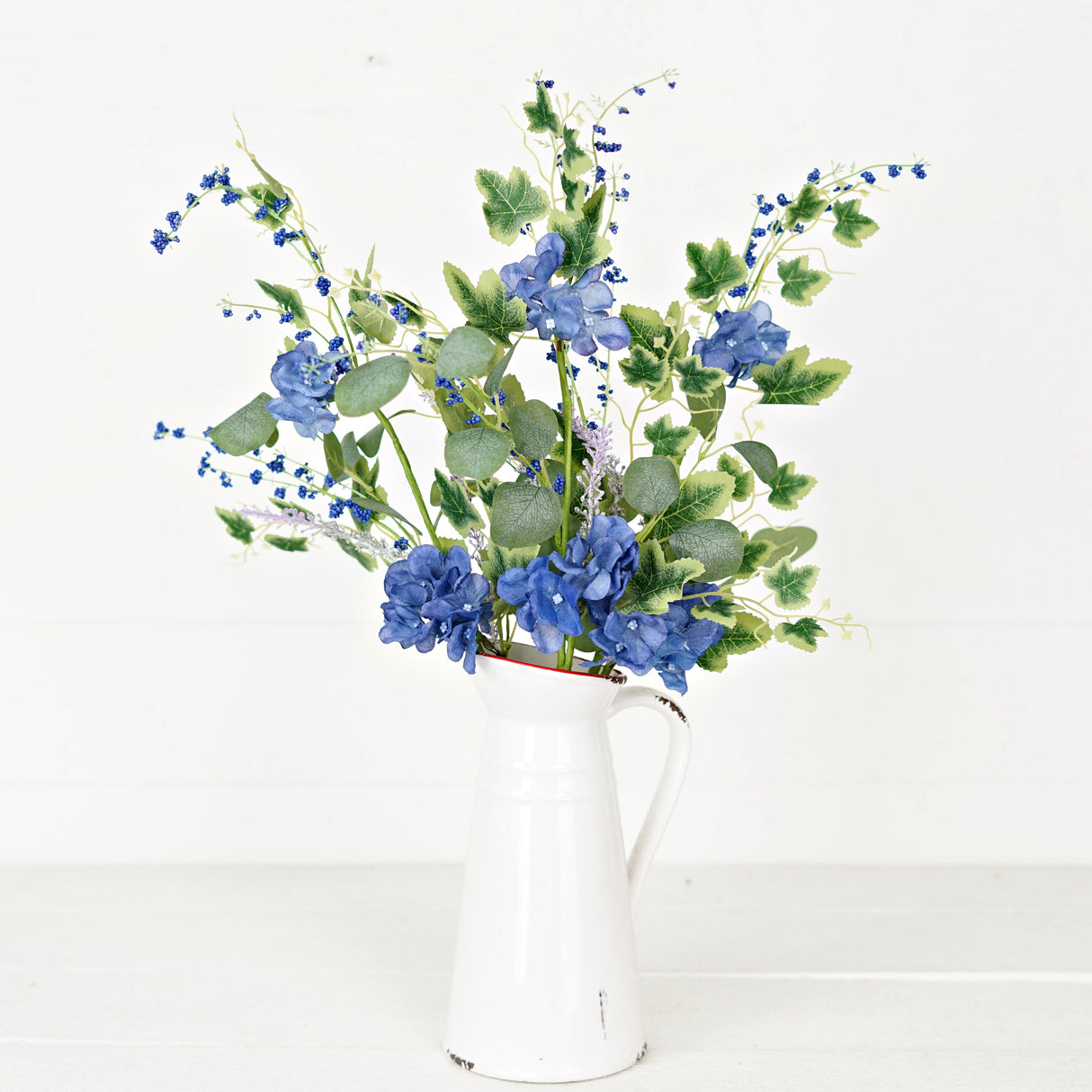 Blue Hydrangea Garden Spray (24")