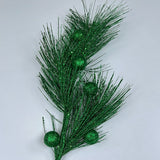 33" Glitter Needle Pine Stem