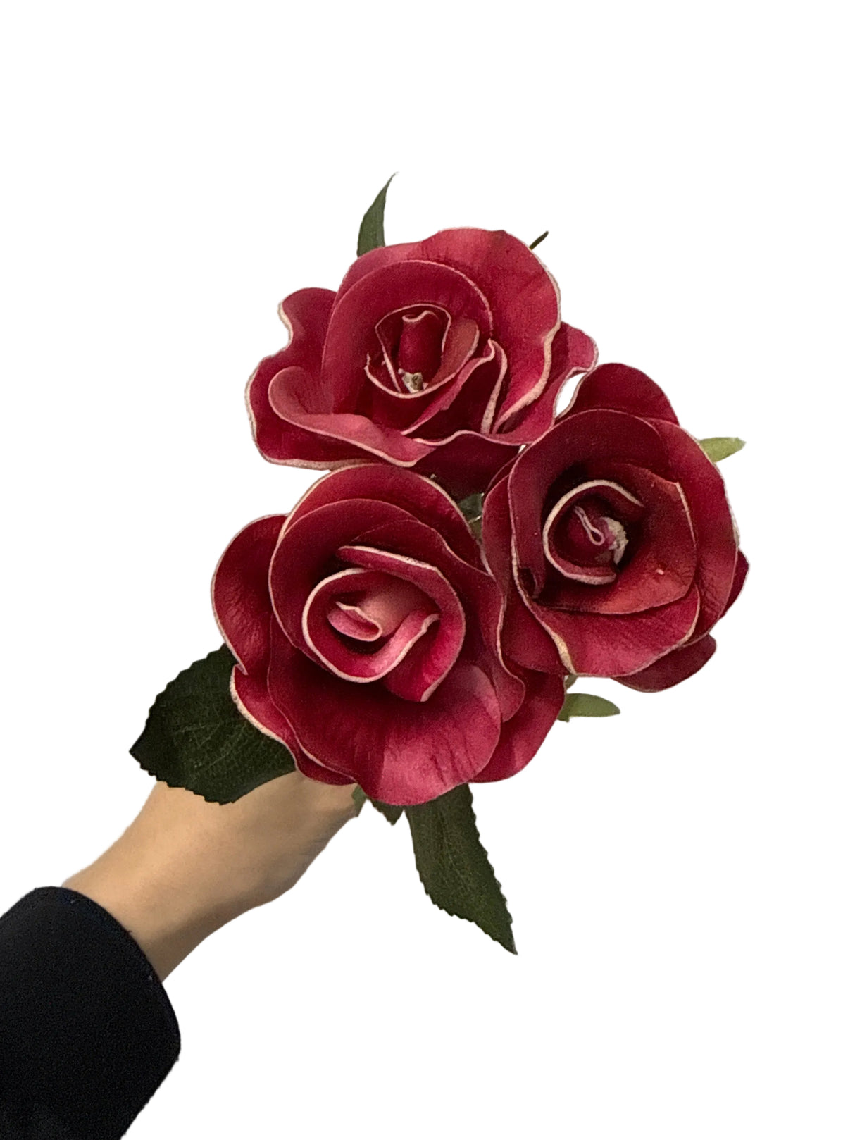 Fuchsia Rose Bouquet (3 flowers)