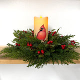 Cardinal Candle Centerpiece Kit