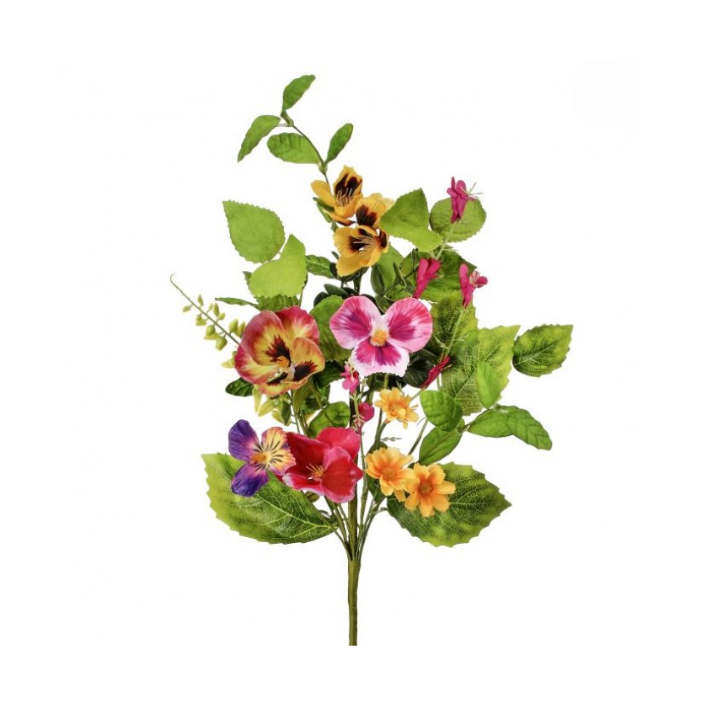 Colorful Pansy Wreath Kit