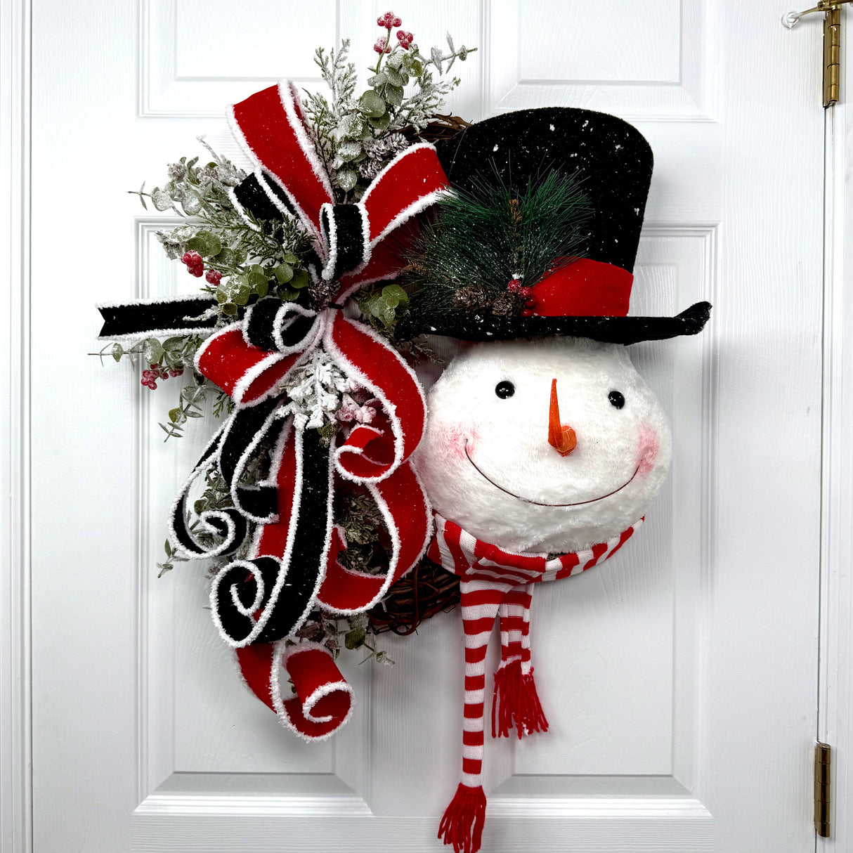 Snowman Velvet Wreath Kit