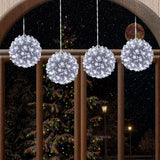 4.2" 200LED Sphere,With 11-Functions (Cool White) (Set of 4)