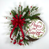 Red Holly Peace on Earth Wreath Kit