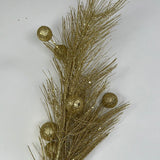 33" Glitter Needle Pine Stem