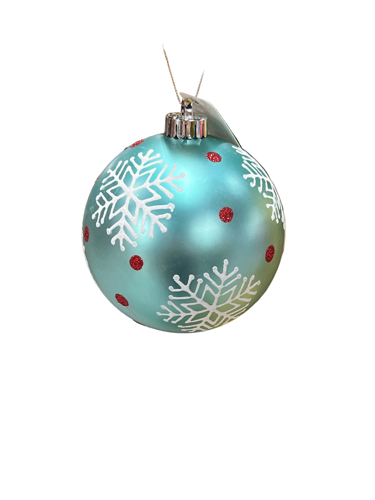120Mm Polka Dot/Snowflake Ball Ornament (Assorted, Purchase is for One)