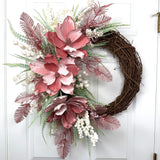 Pink Rose Gold Magnolia Wreath Kit