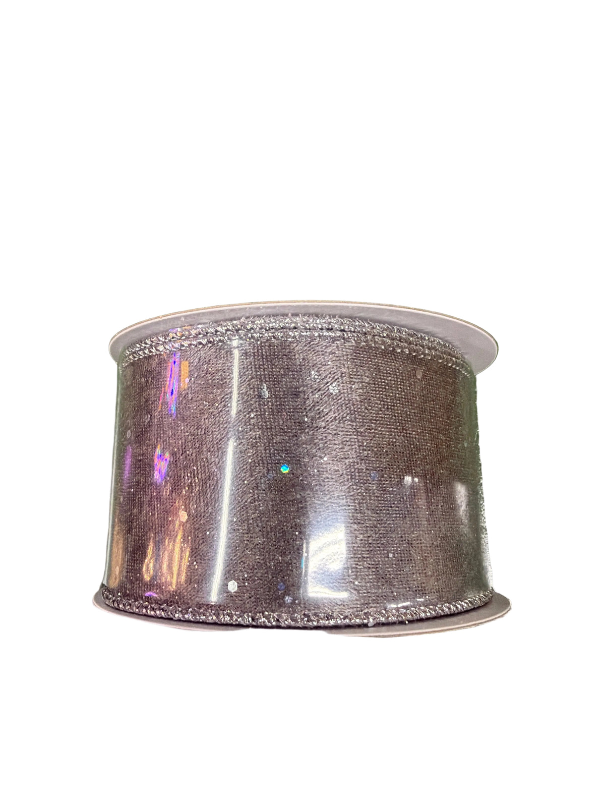 2.5” Silver Grey Fuzzy Ribbon