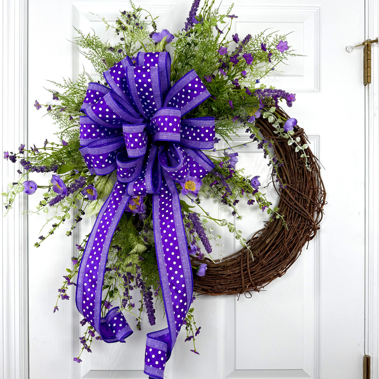 Purple Floral Wreath Kit