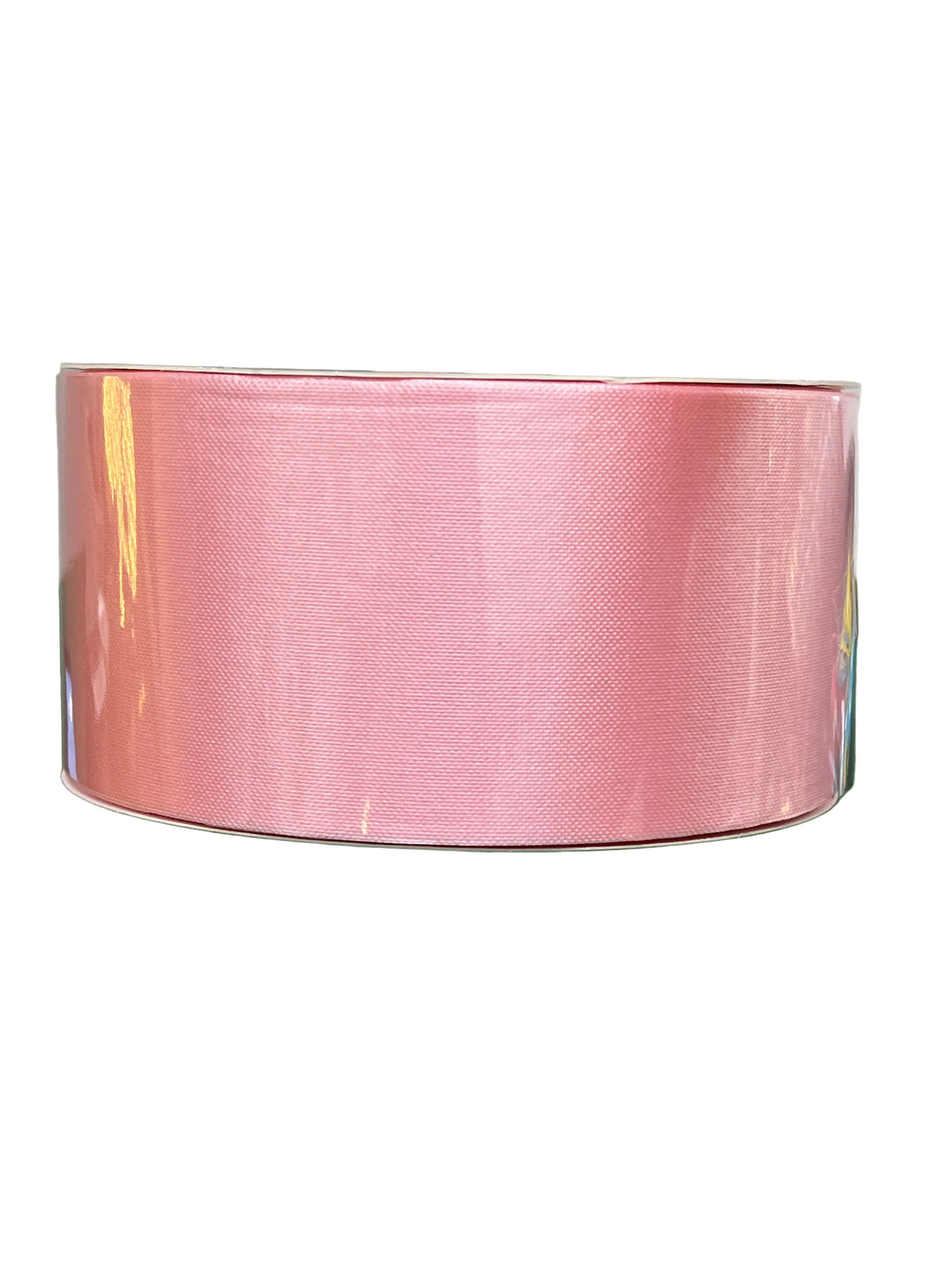 2 3/4” x 100yds Indoor/Outdoor Water Resistant Floral Satin Ribbon (Light Pink) Non- Wired