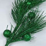 33" Glitter Needle Pine Stem