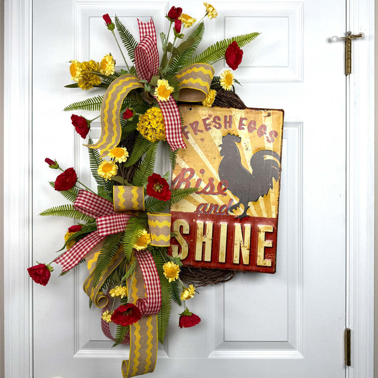 Rooster Wreath (Completed Design)