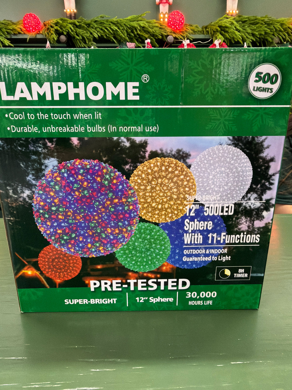 12" 500LED Sphere,With 11-Functions (Multicolor)