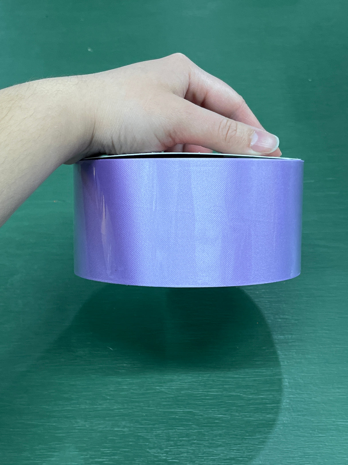 2 3/4” x 100yds Indoor/Outdoor Water Resistant Floral Satin Ribbon (Lavender) Non- Wired