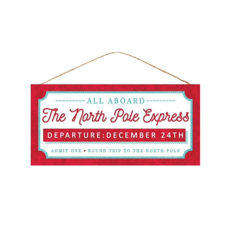 12.5"L X 6"H The North Pole Express