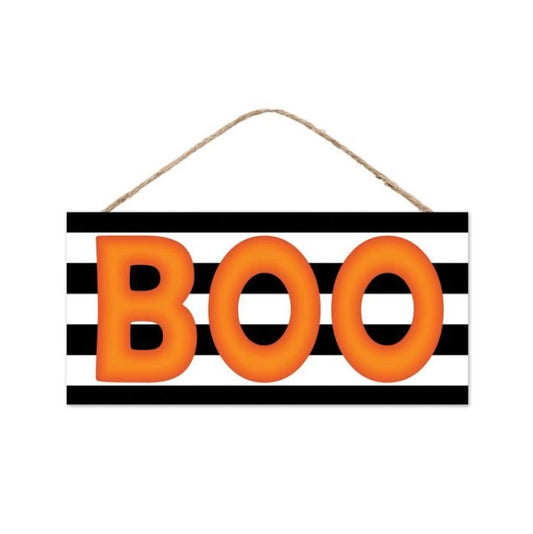 12.5"L Mdf Bold "Boo" Sign