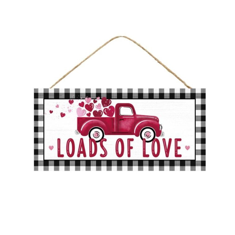 12.5"L x 6"H Loads Of Love W/Truck