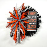 Black and Orange Halloween Wreath Kit