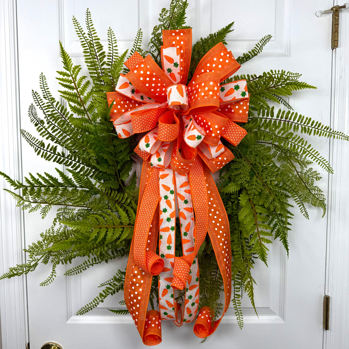 Orange Fern Wreath (Completed Design)