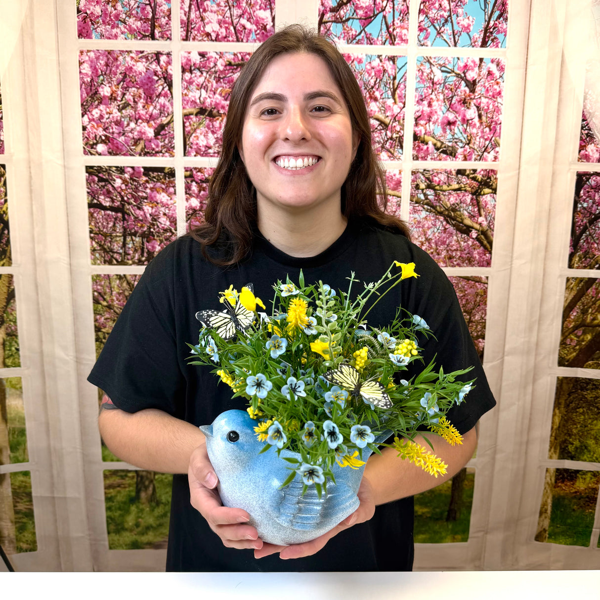 Blue Bird Planter (Completed Design)