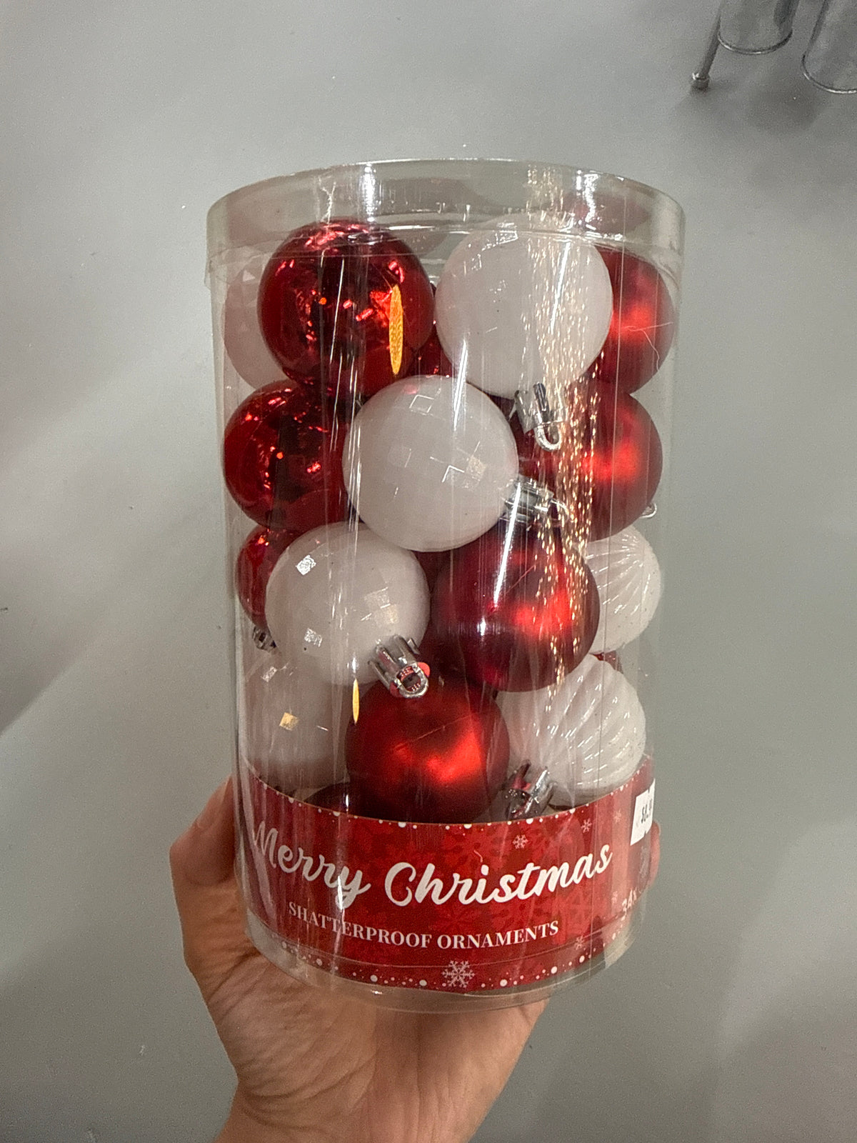 40MM(1.57") Balls 34PK (Red/White)