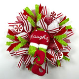 Naughty Elf Mesh Wreath Kit