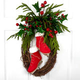 Red Skates Holly Wreath Kit