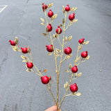 39.5” Pomegranate Spray (Gold Stem)