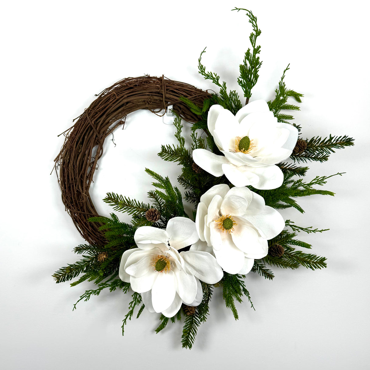 White Magnolia Wreath Kit