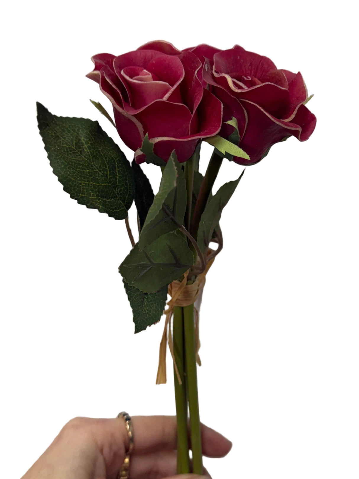 Fuchsia Rose Bouquet (3 flowers)