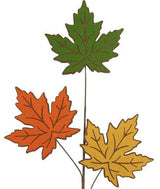 30.75"L Felt Maple Leaf Spray