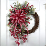 Sugar Plaid Berry Wreath Kit