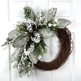 Snowy Pinecone Winter Wreath Kit
