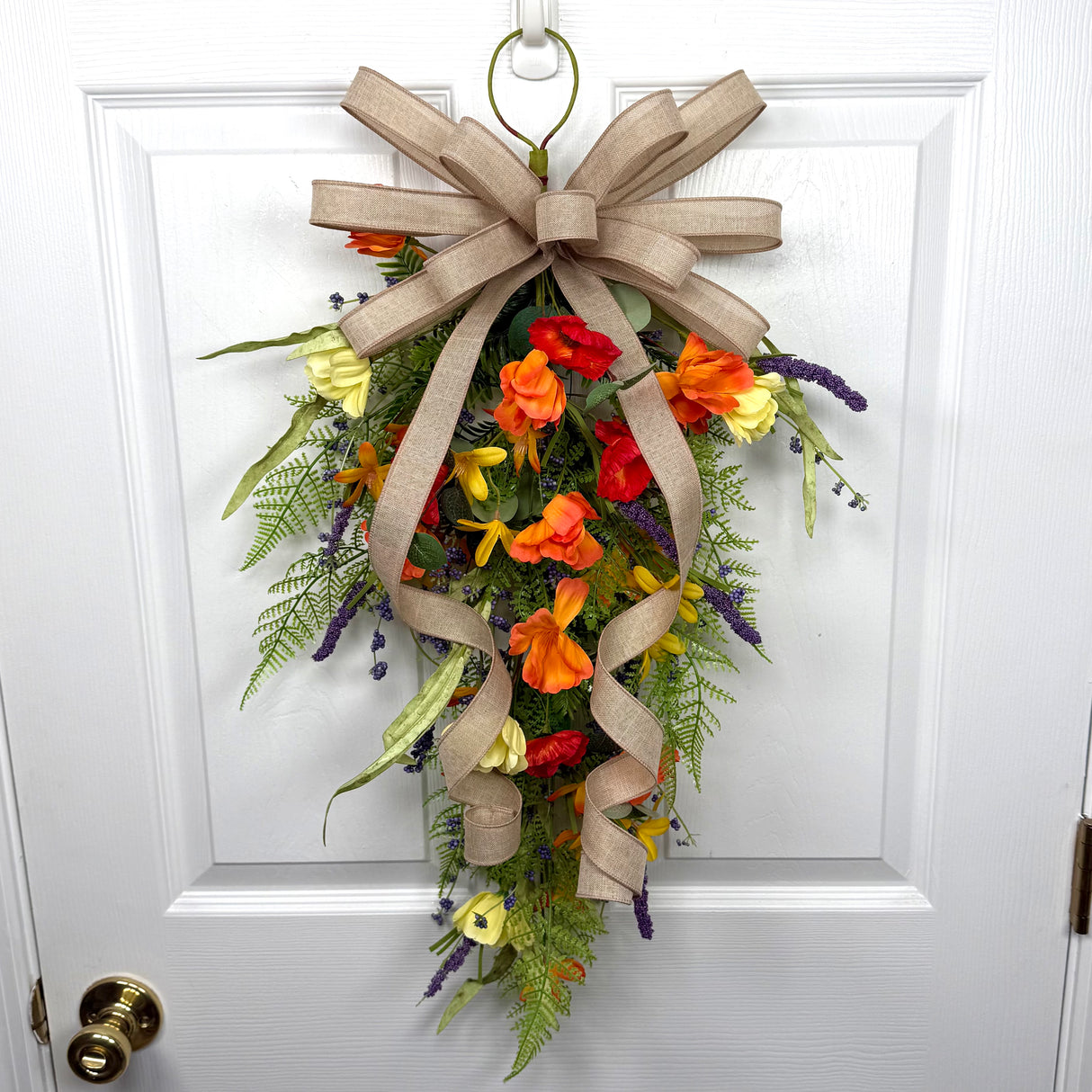 Orange Floral Teardrop Kit