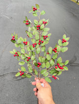 30in. Iced Holly Sp W/Berry