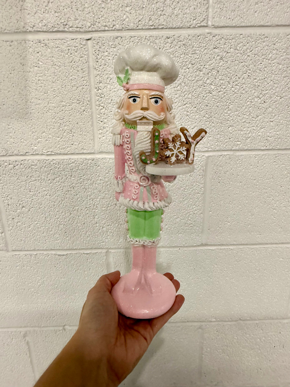 11.5"Resin Pastel Candy Nutcracker Assorted