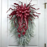 Sugar Plaid Berry Beaded Grass Wreath Kit