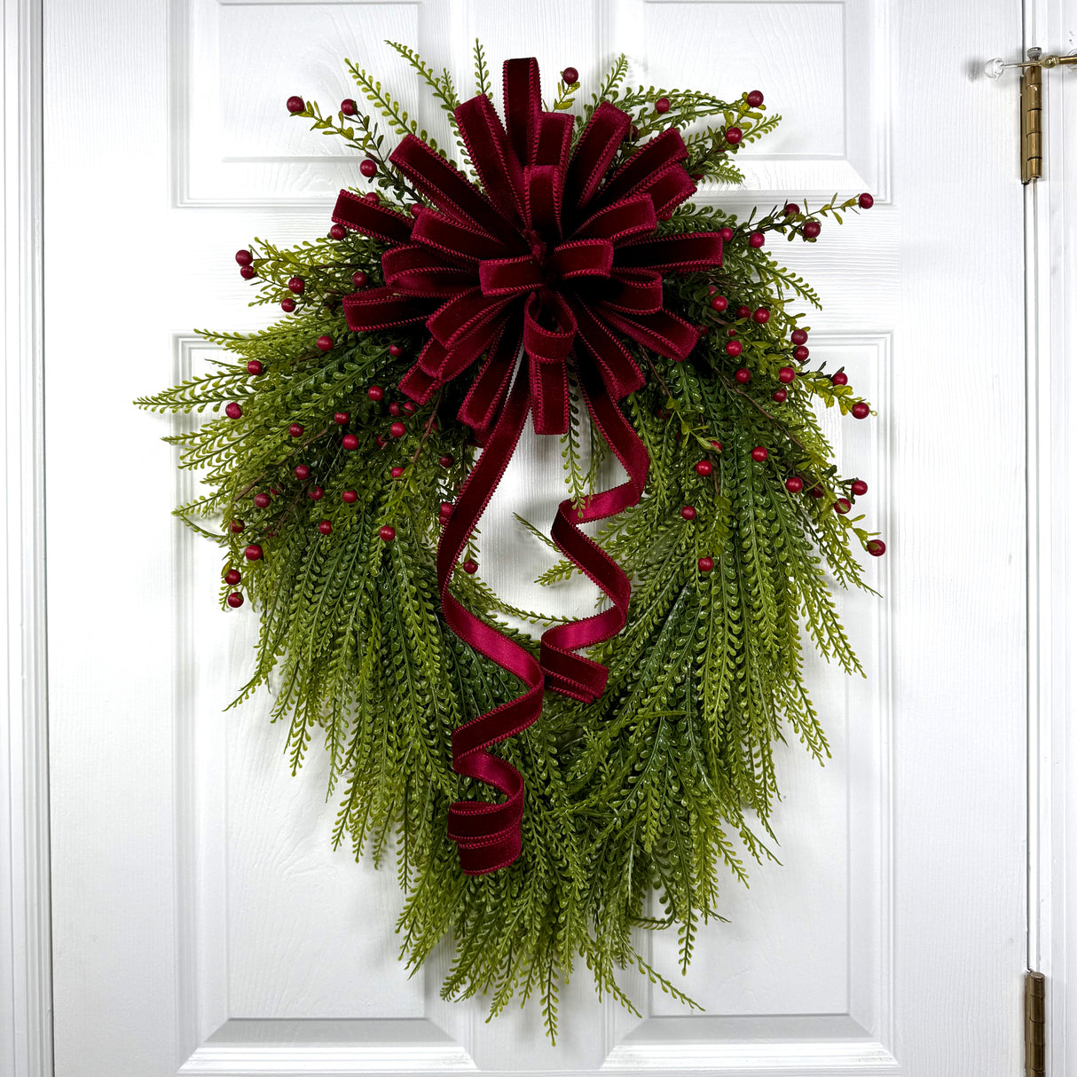 Cranberry Beaded Grass Wreath Kit