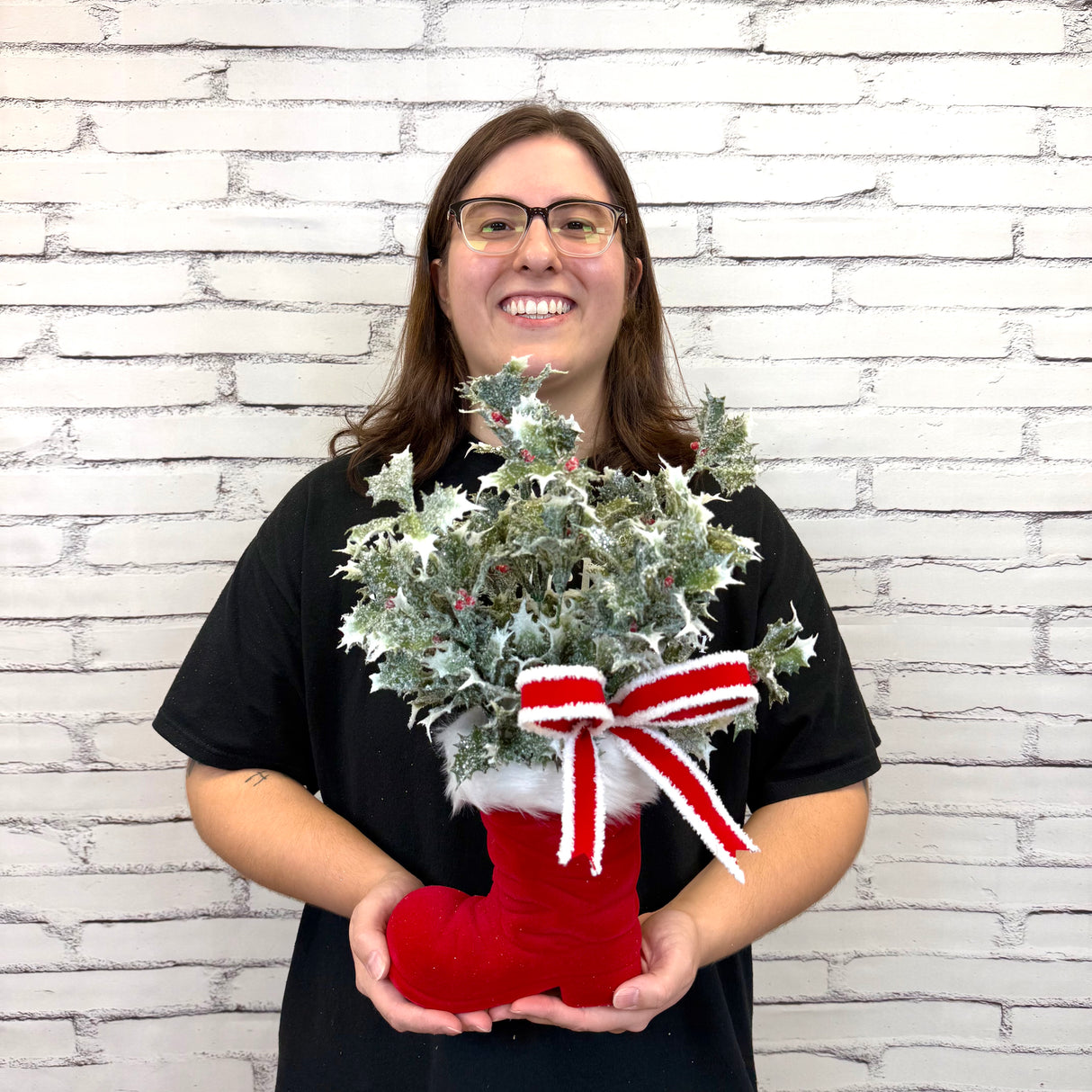 Santa Boot Holly Kit