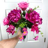 Peony Cemetery Vase Kit