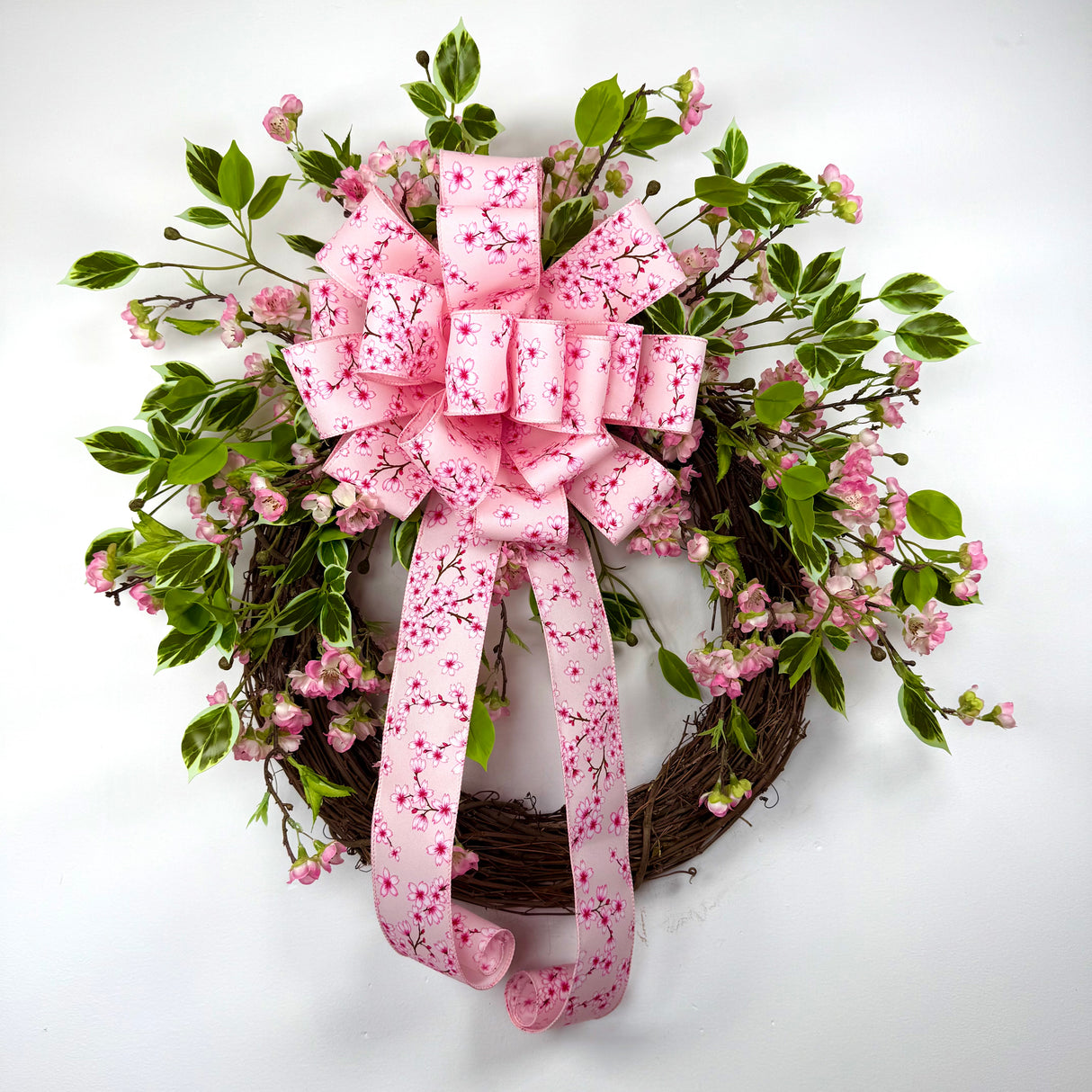 Pink Cherry Blossom Wreath Kit